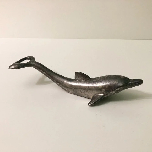 Vintage Dolphin Bottle Opener Metal 6.5 Inch Long - Picture 1 of 16